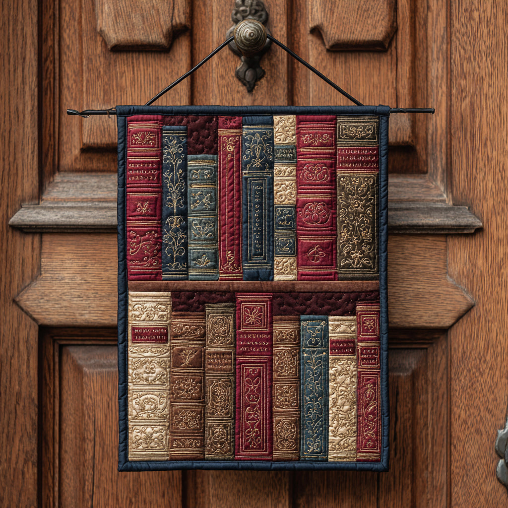 Cozy Library Quilted Door Banner NCU0DV1483