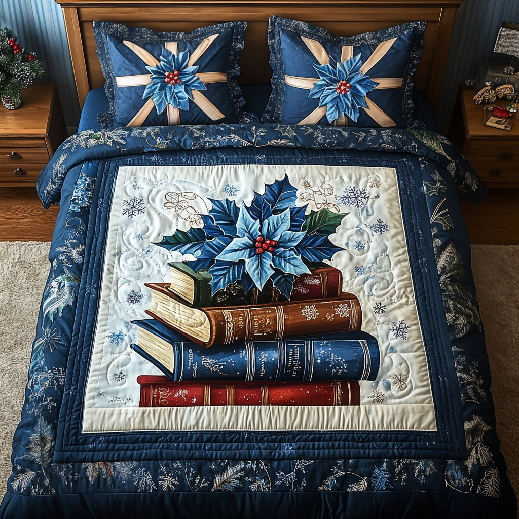 Cozy Reader 3-Piece Quilted Bedding Set NCU0TL2083