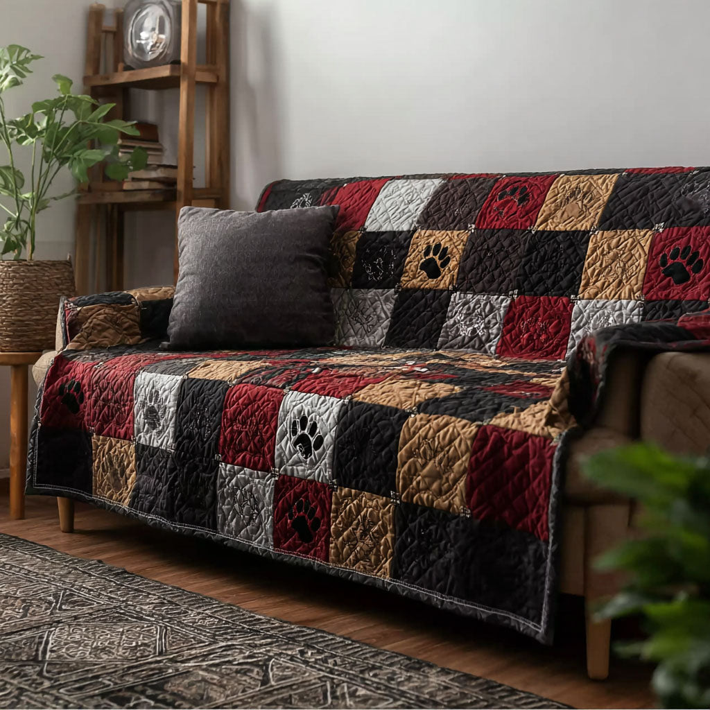 Cozy Timber Hollow Quilted Sofa Cover NCU0PTT2822
