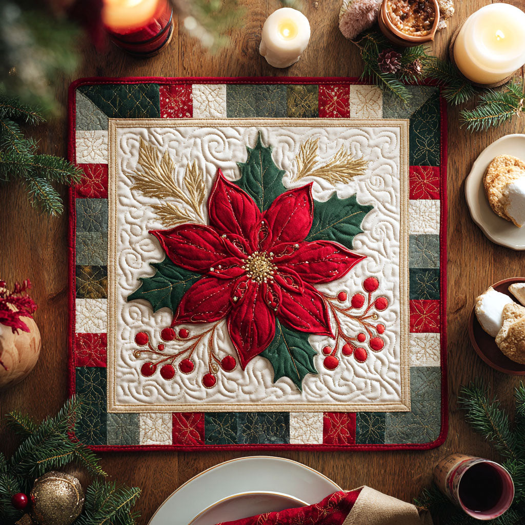 Crimson Bloom Table Topper NCU0NTV065