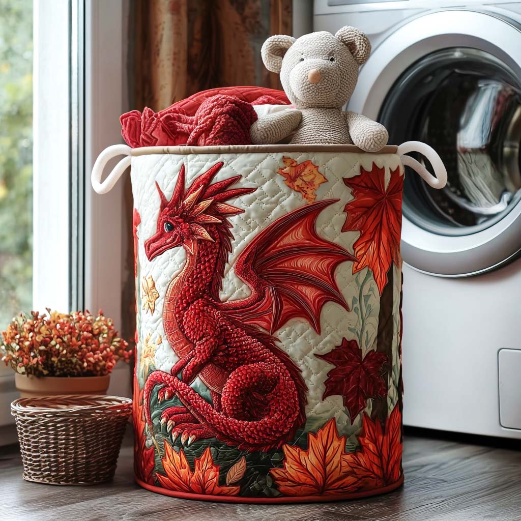 Crimson Roar Quilted Laundry Basket NCU0NNT1098