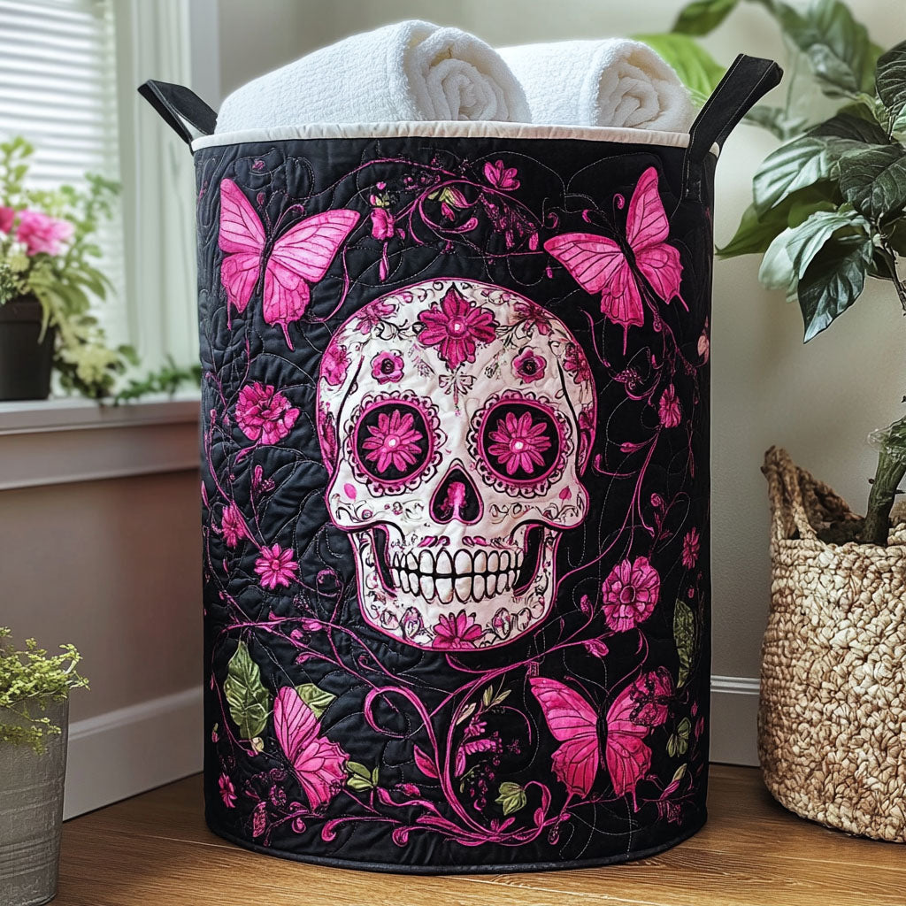 Crypt Keeper Quilted Laundry Basket NCU0PTT1056