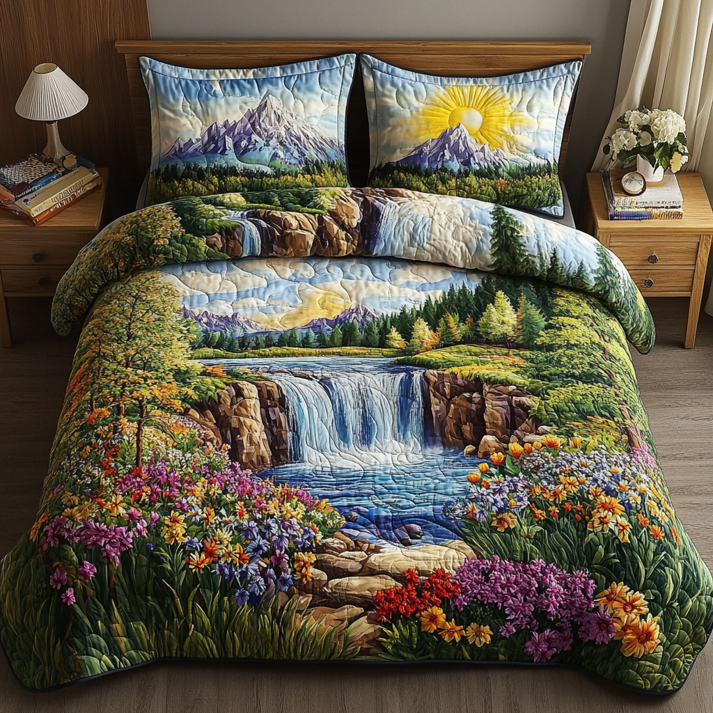 Crystal Cascade Duvet Cover Set NCU0DV318