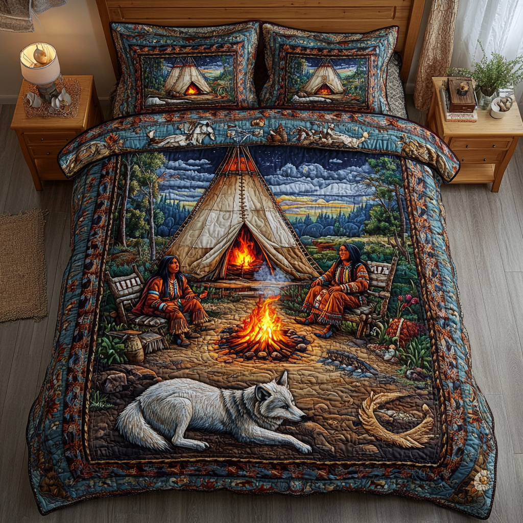 Cultural Spirit 3-Piece Quilted Bedding Set NCU0DDK045