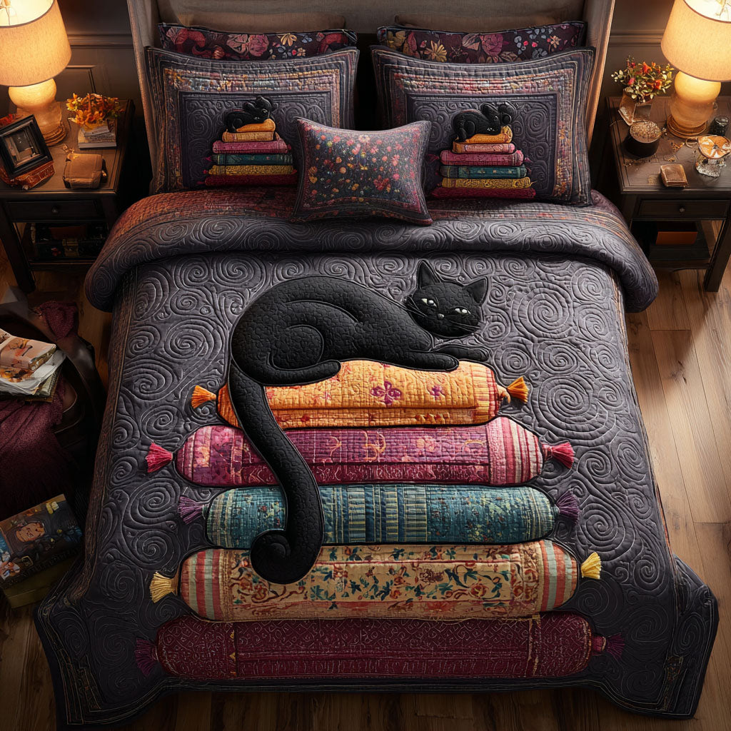 Dark Wisdom 3-Piece Quilted Bedding Set NCU0NTV232
