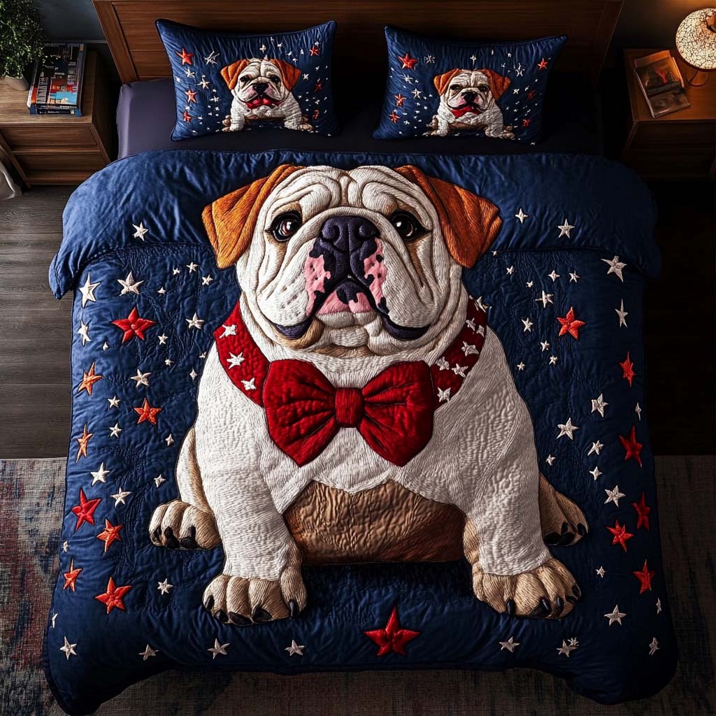 Defender Doggo 3-Piece Quited Bedding Set NCU0NNT849