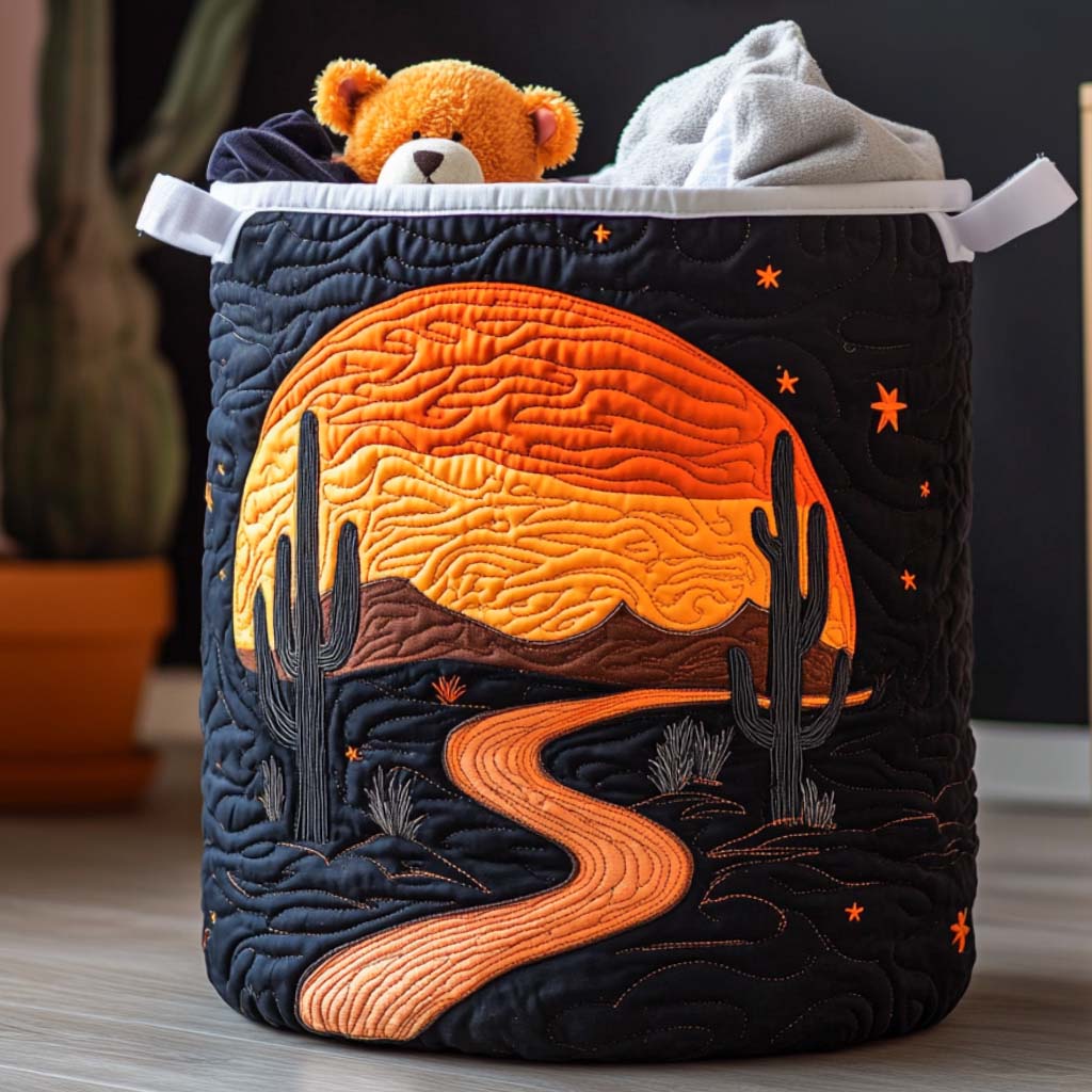 Desert Spirit Quilted Laundry Basket NCU0NNT1995