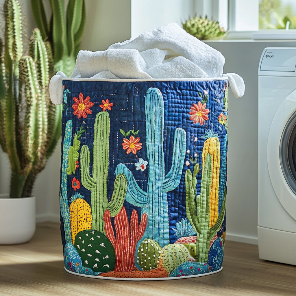 Desert Sunset Quilted Laundry Basket NCU0PVL555