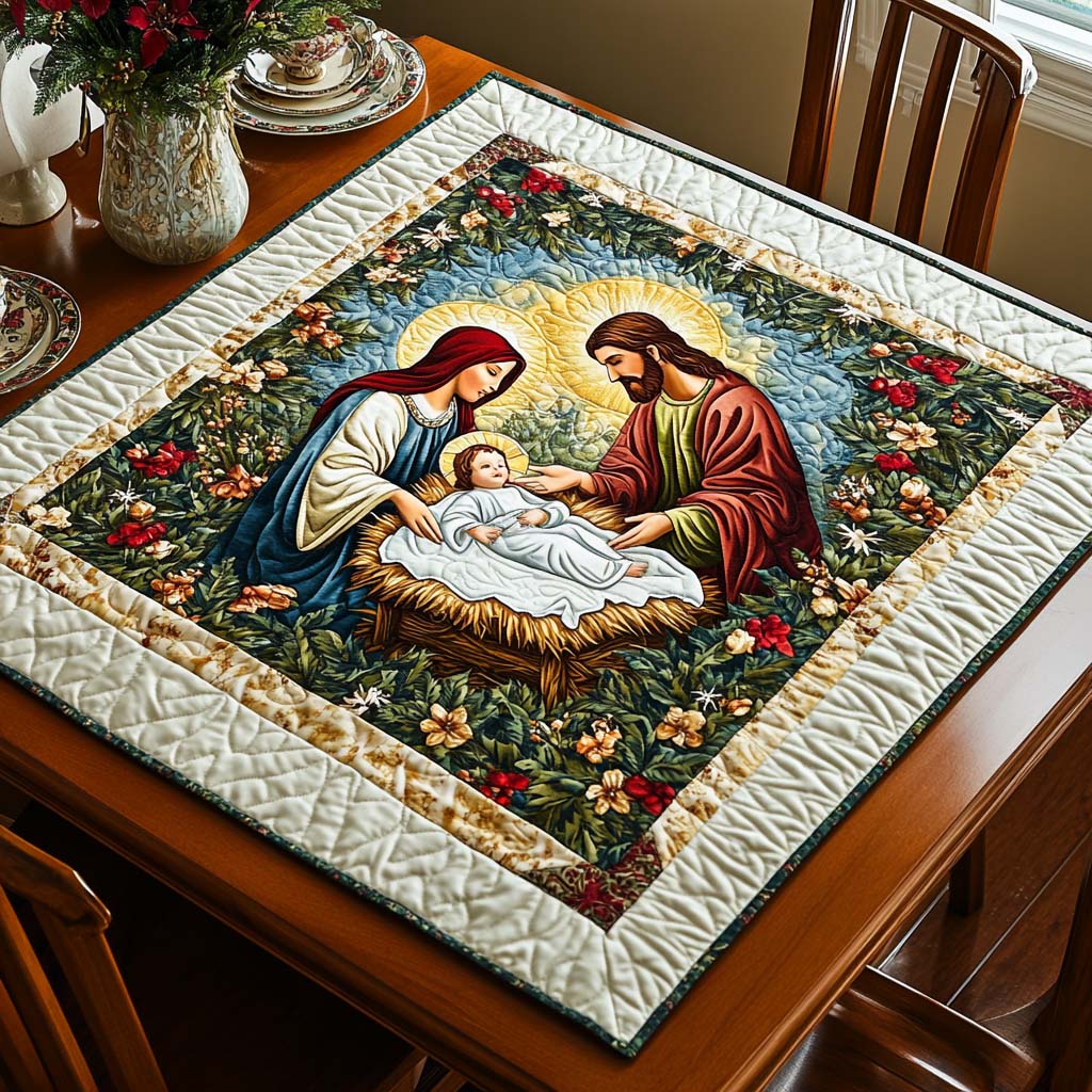 Divine Birth Quilted Table Topper NCU0NNT1708
