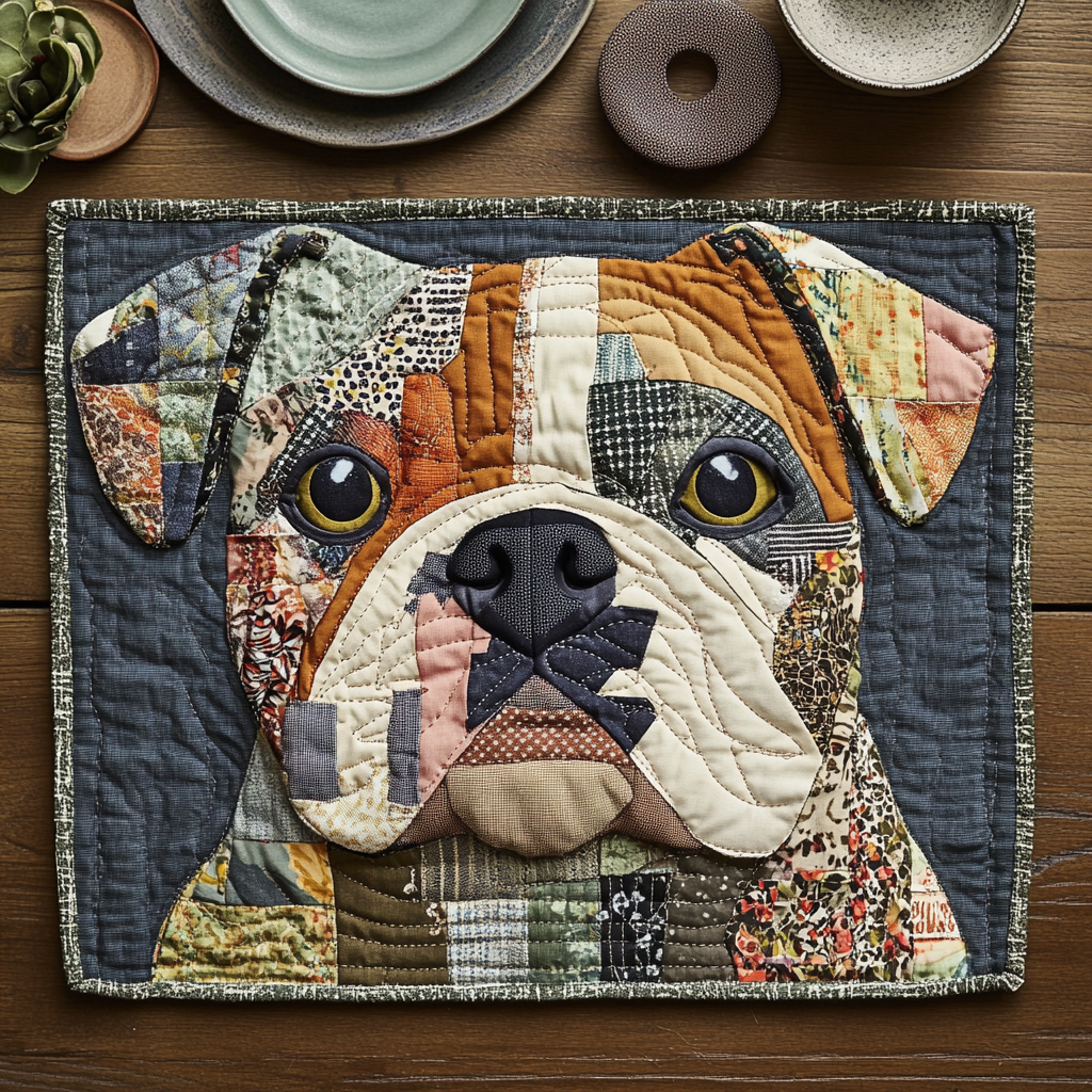 Dog Charm Quilted Place Mat NCU0NVH874