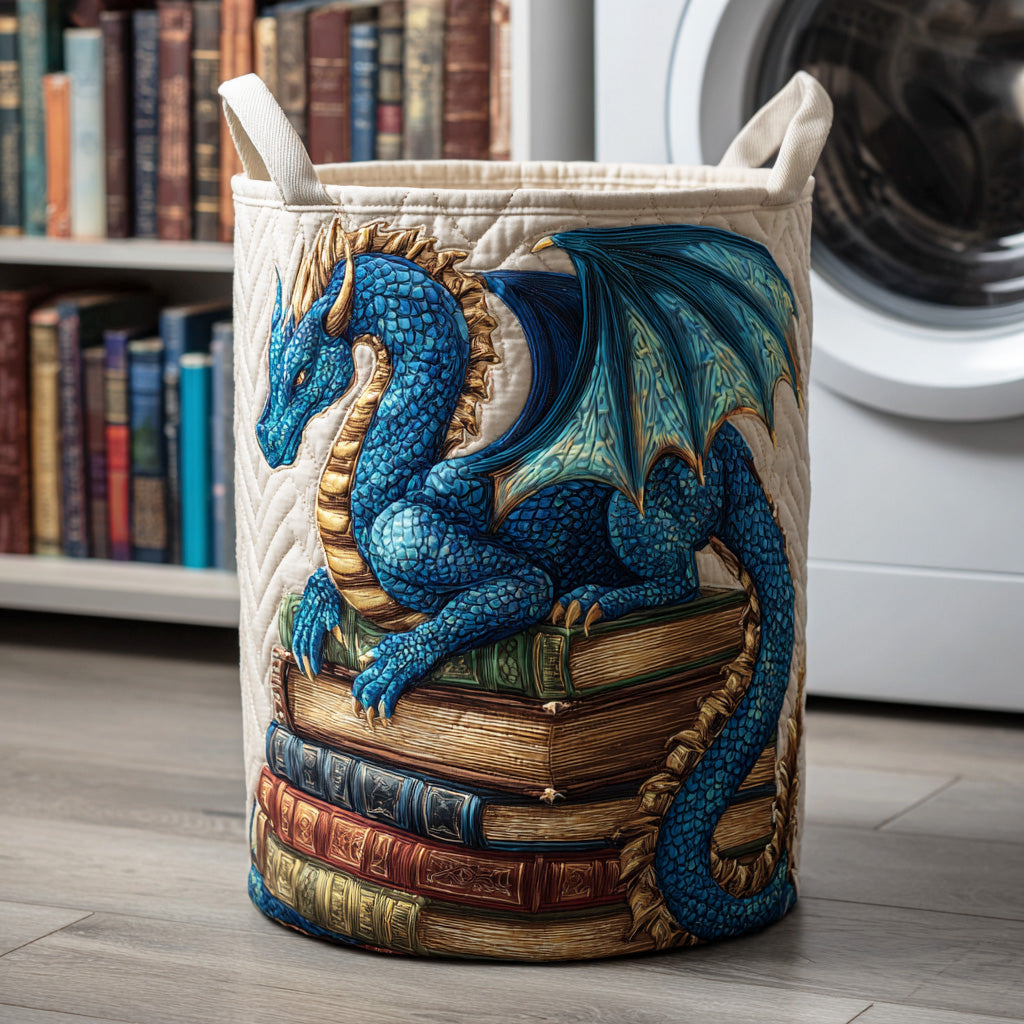Dragon Library Realm Quilted Laundry Basket NCU0NTD861