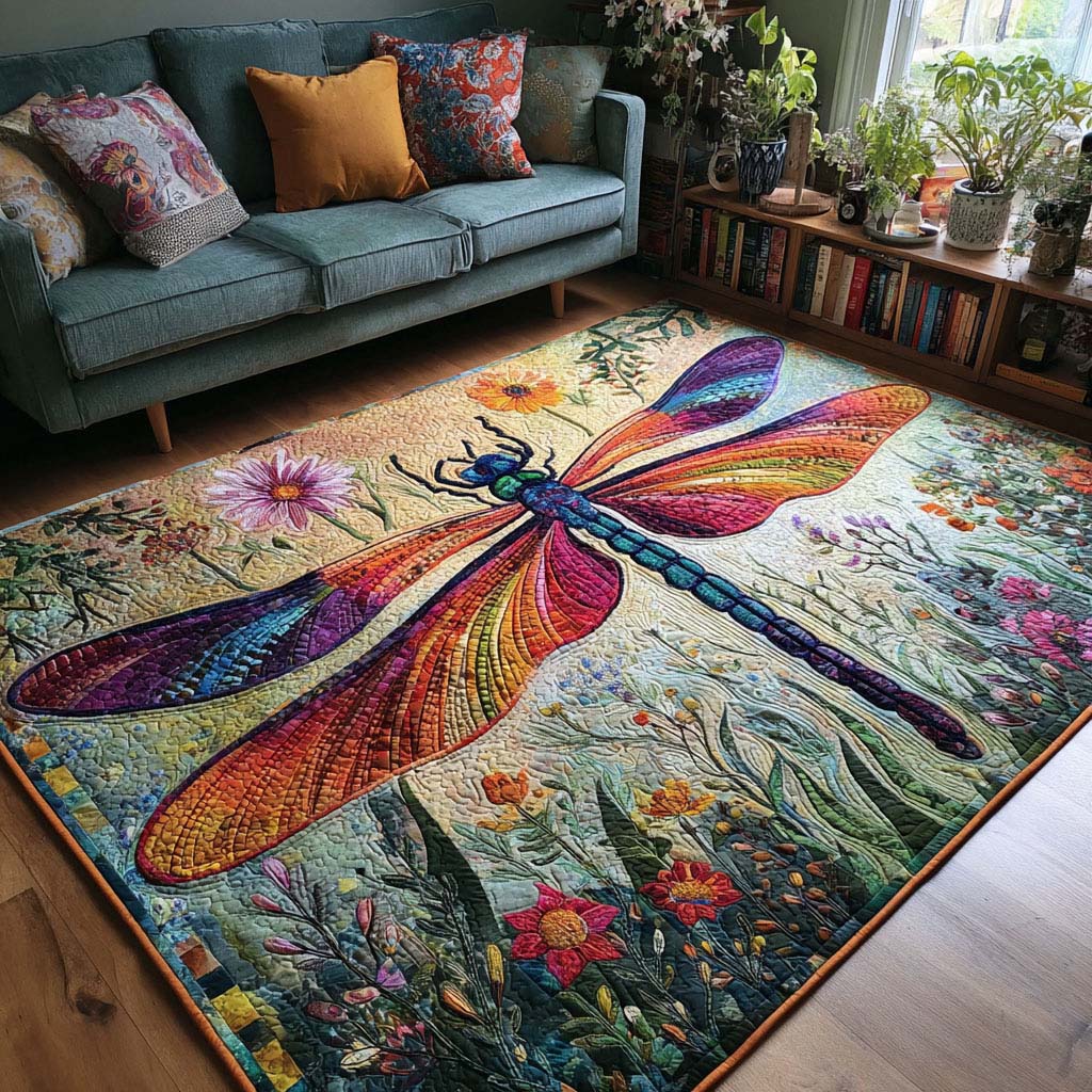 Dragonfly Spirit Area Rug NCU0DK10165