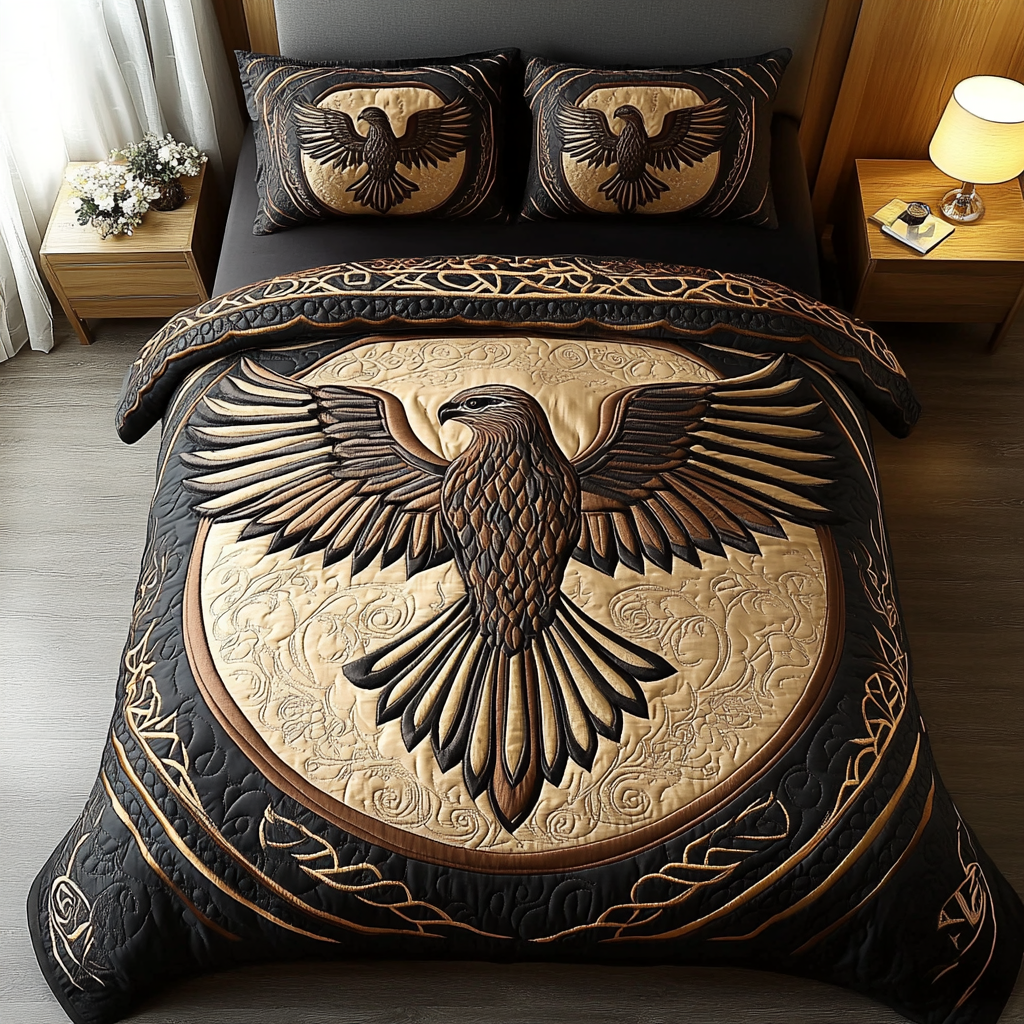 Eagle Crest 3-Piece Quilted Bedding Set NCU0DDK143