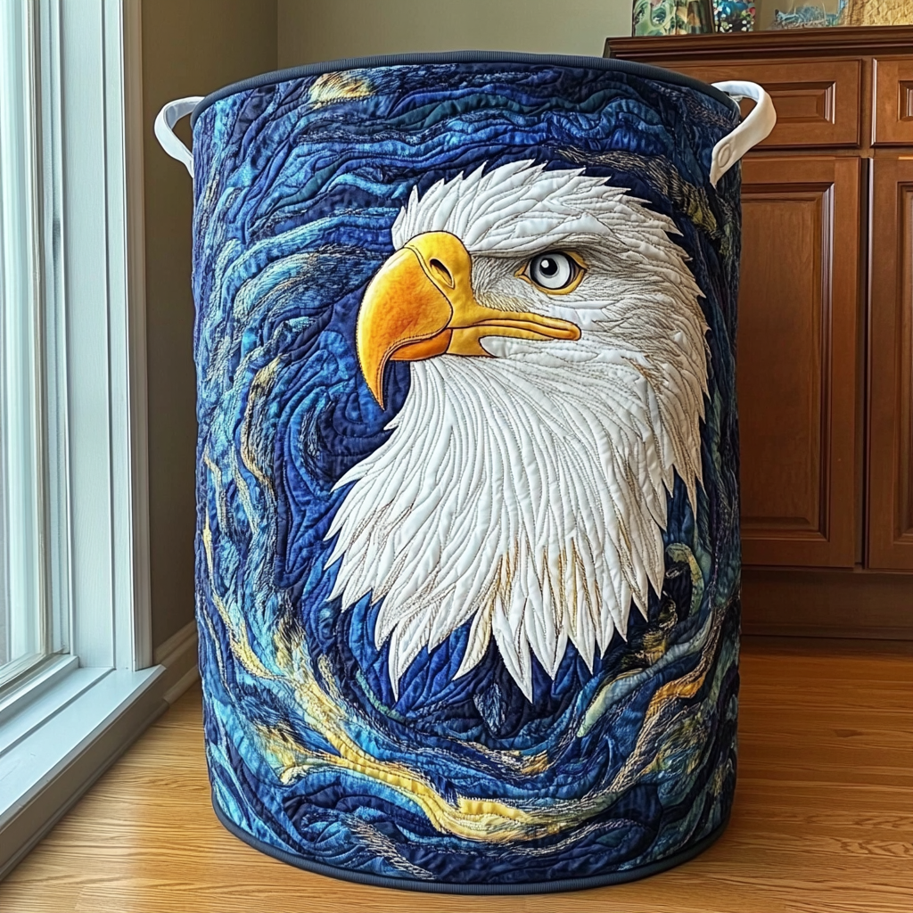 Eagle Dawn Quilted Laundry Basket NCU0DDK1382