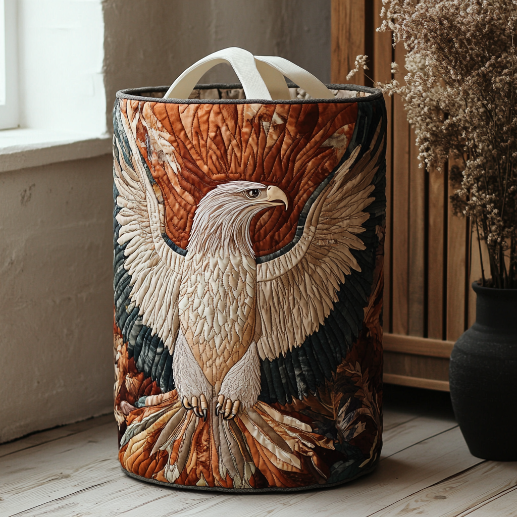 Eagle Rise Quilted Laundry Basket NCU0DDK1386