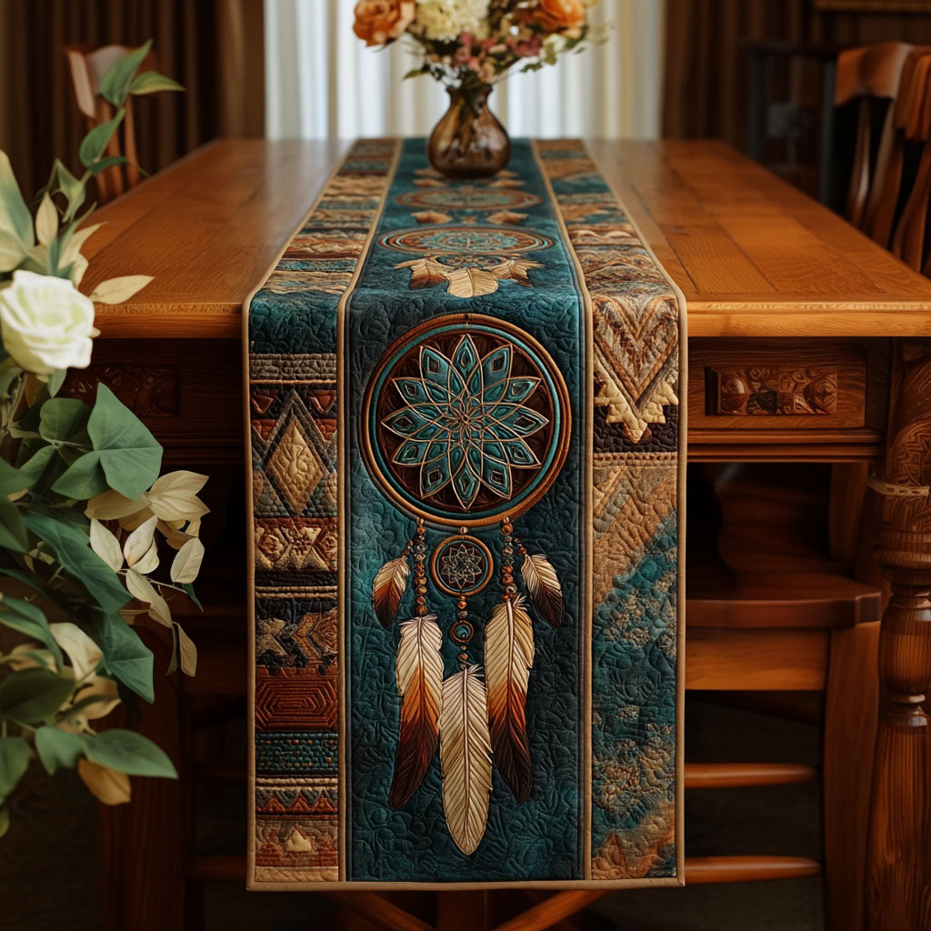 Earth Harmony Quilted Table Runner NCU0NNT2753