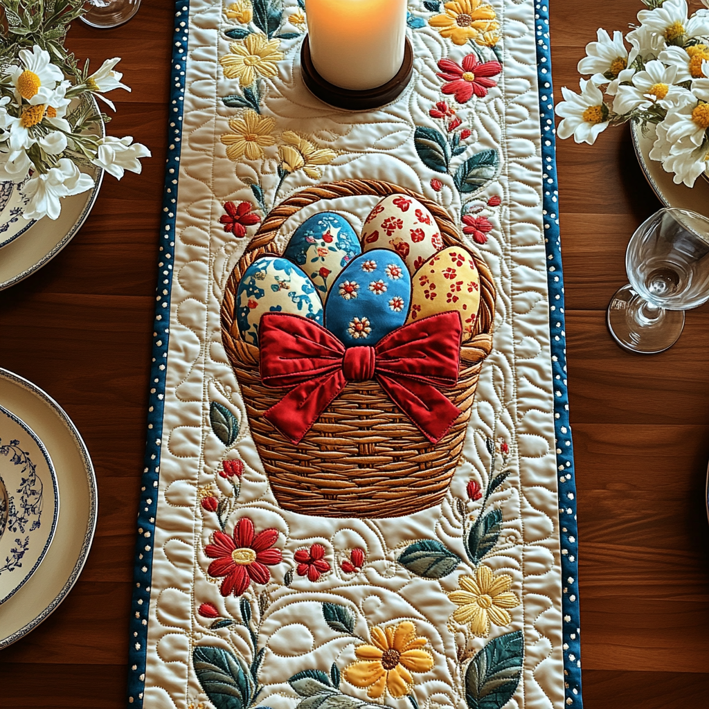 Easter Magic Quilted Table Runner NCU0NVH283