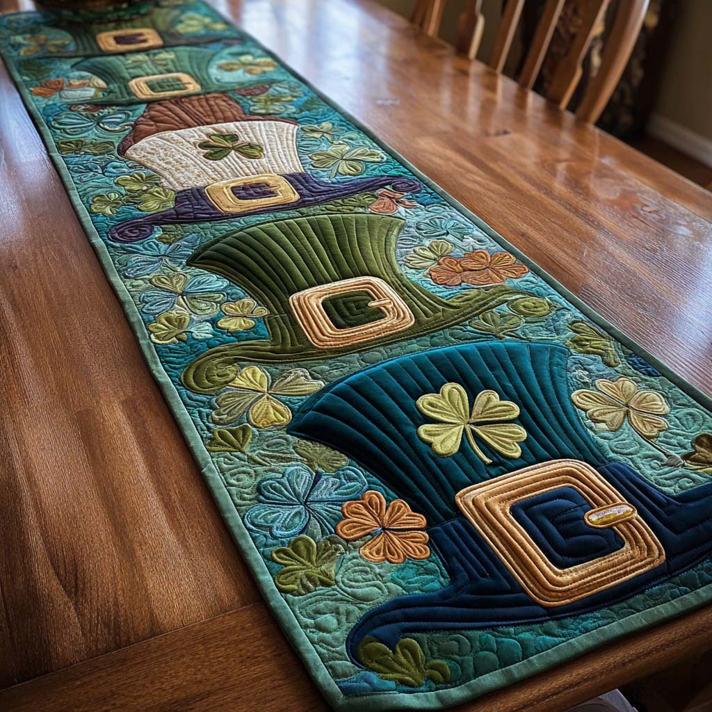 Emerald Joy Quilted Table Runner NCU0DQQ0199