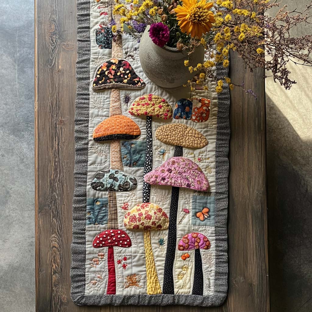 Enchanted Caps Quilted Table Runner NCU0NNT884
