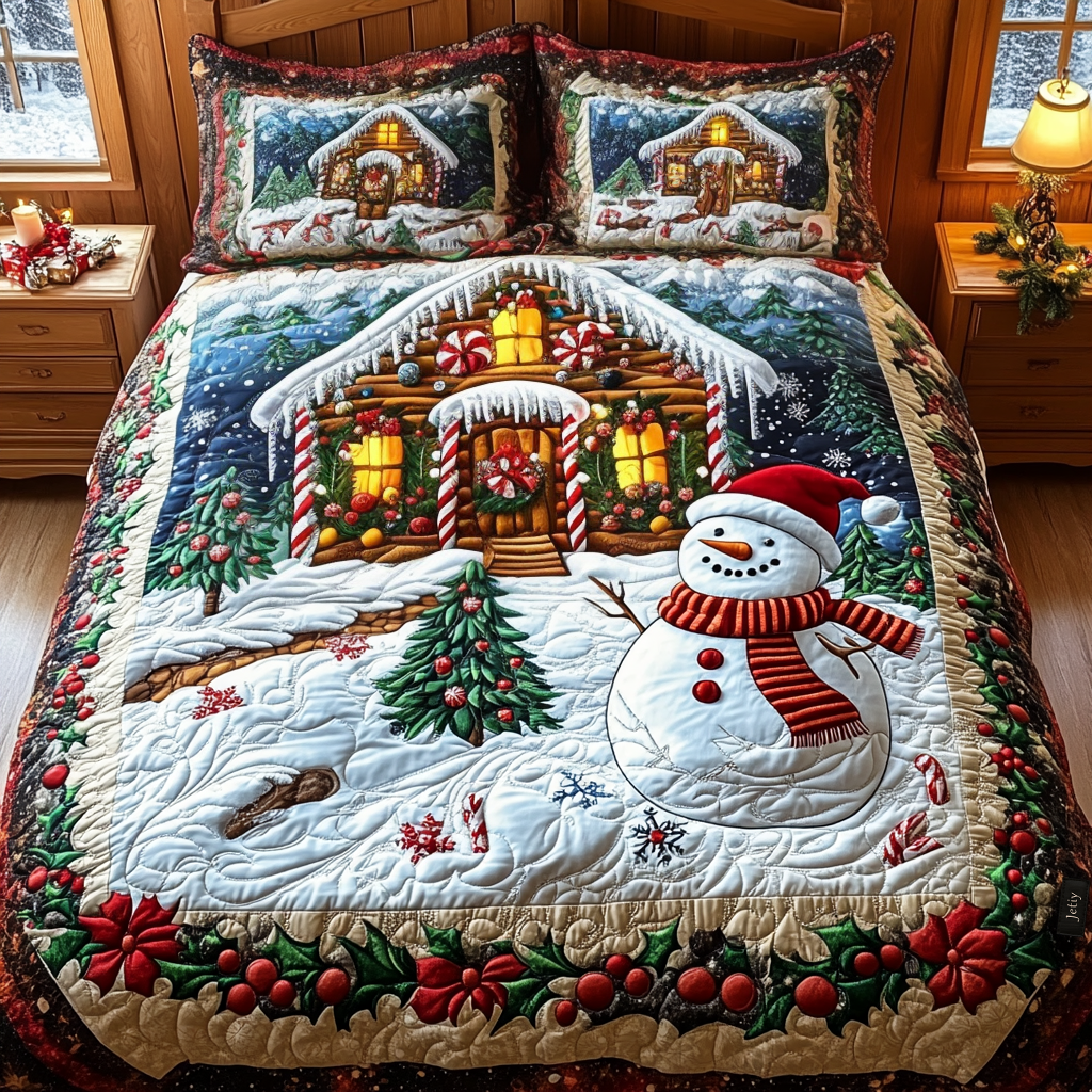 Enchanted Christmas Eve Quilted Bedding Set NCU0DV1730