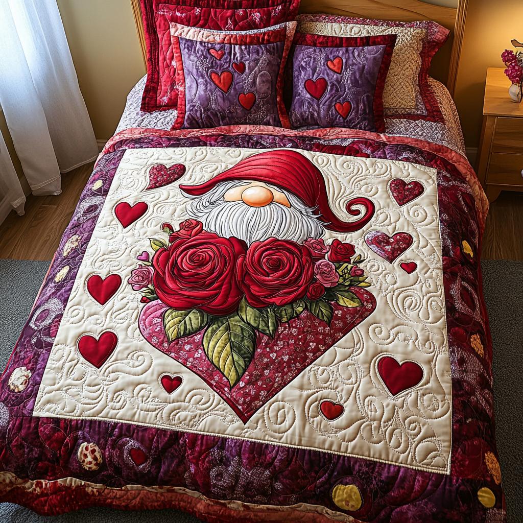Endless Love 3-Piece Quilted Bedding Set NCU0TL2310