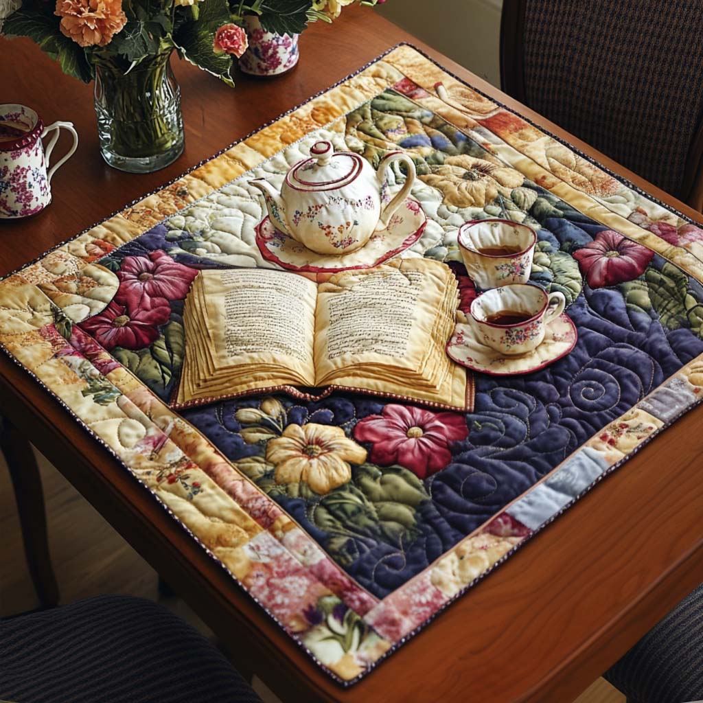 Endless Pages Quilted Table Topper NCU0NNT1383