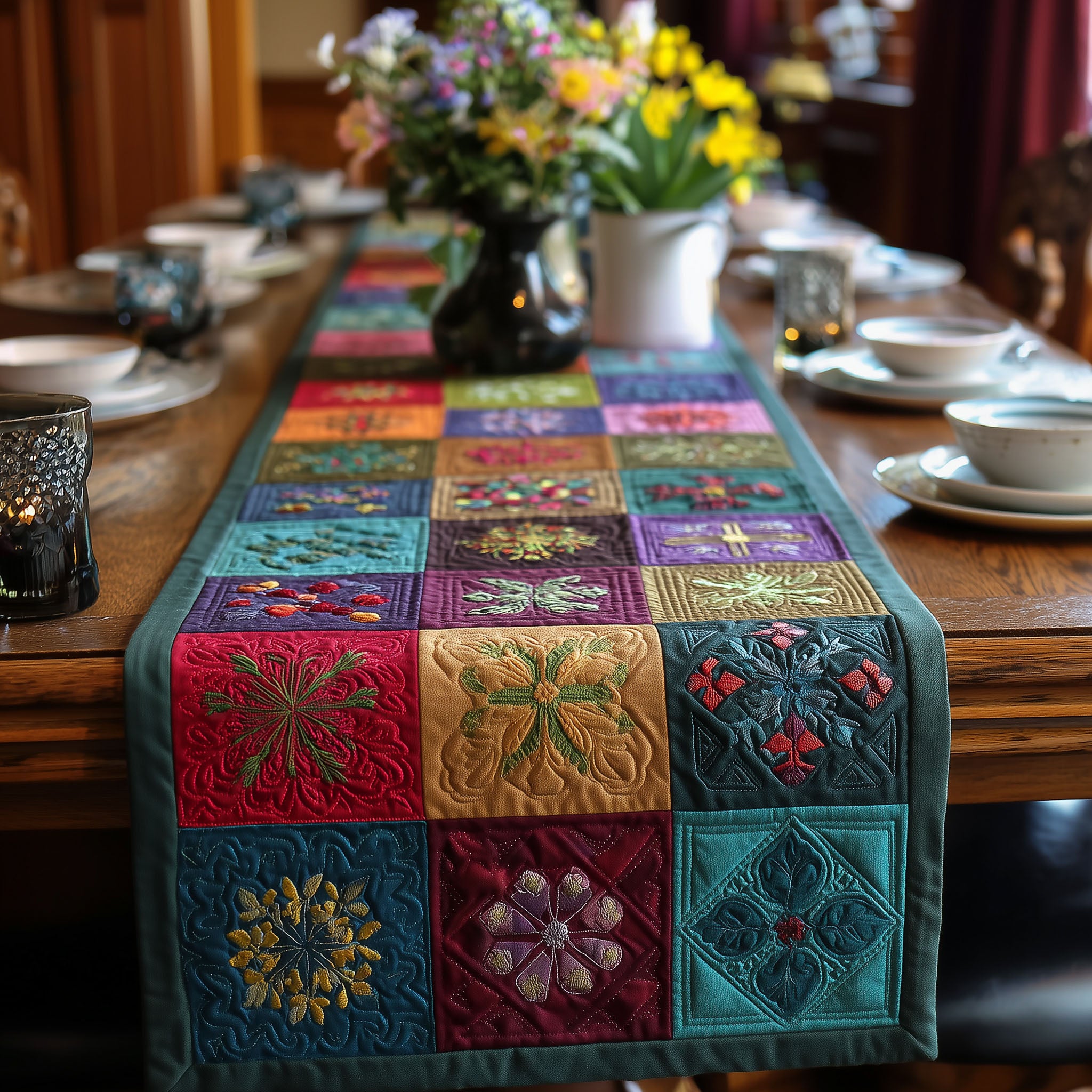 Energy Flow Quilted Table Runner NCU0PTT604