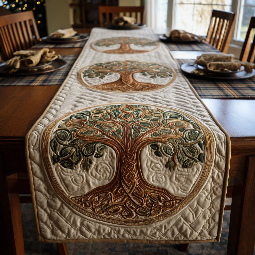 Eternal Tree Quilted Table Runner NCU0DV1531