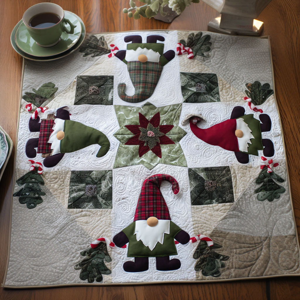 Evergreen Glow Quilted Table Topper NCU0PTT1265