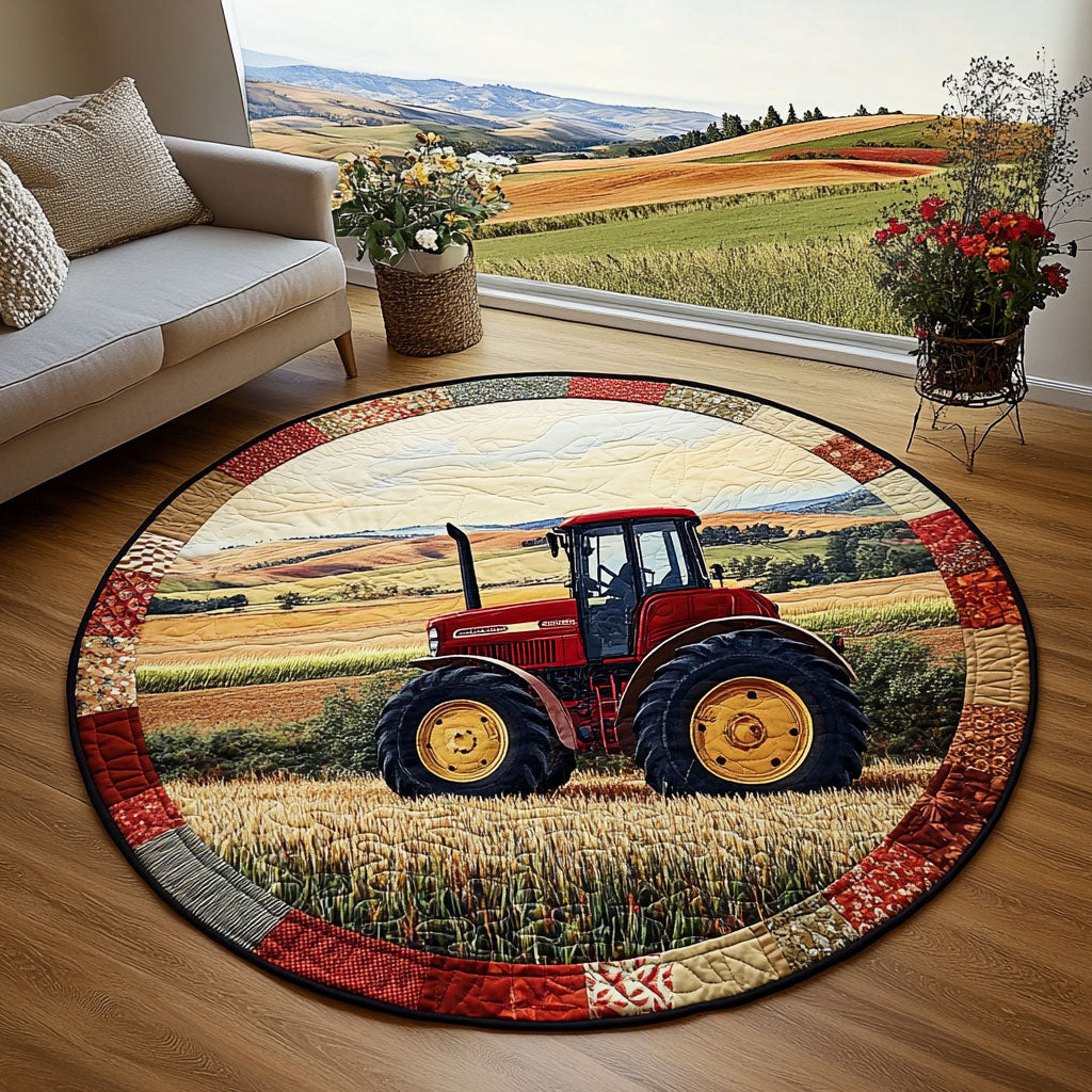 Farming Life Quilted Round Mat NCU0PTT367