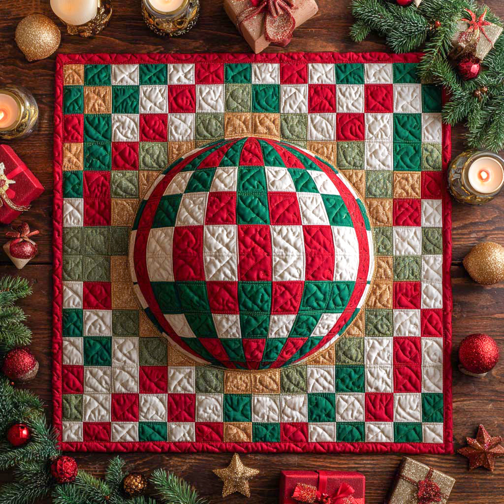 Festive Fusion Quilted Table Topper NCU0NXD245