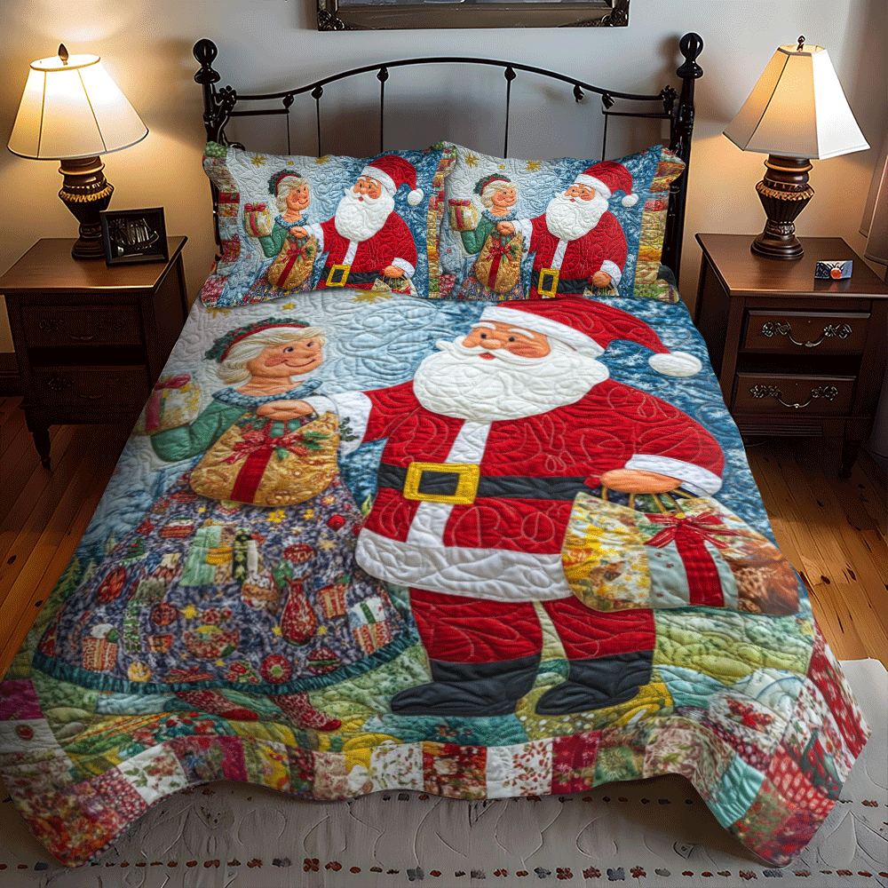 Festive Holiday Dreams 3-Piece Quilted Bedding Set NCU0PD746