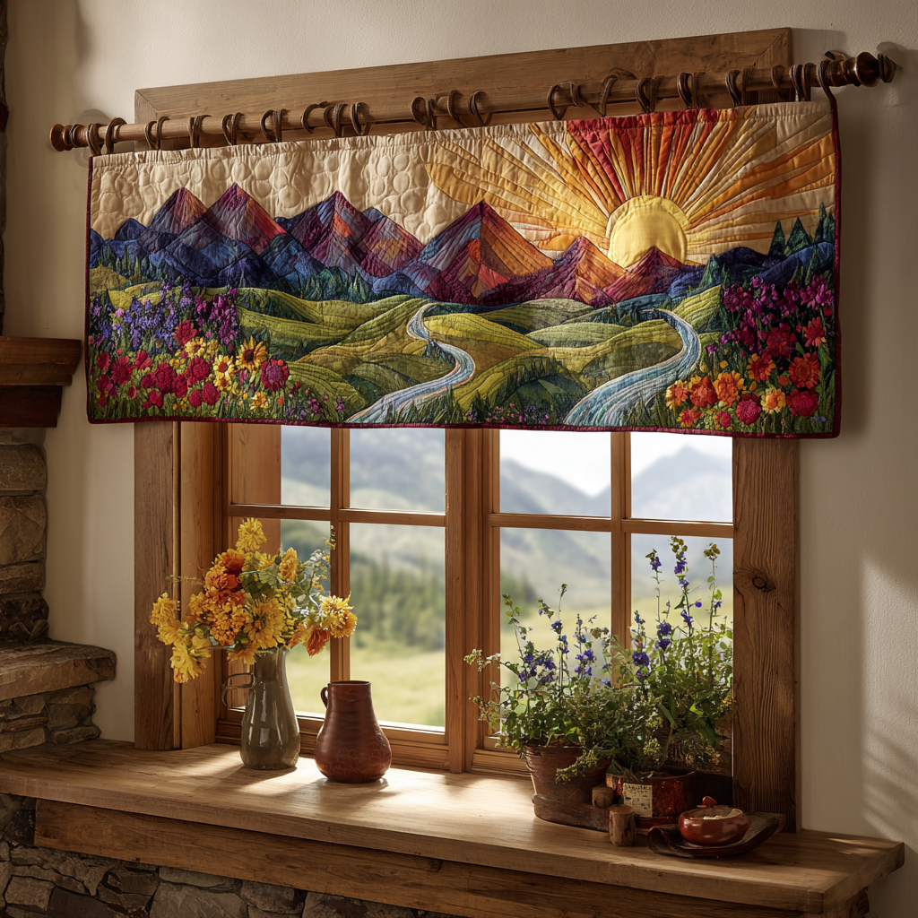 Floral Dawn Quilted Valance NCU0DDK722