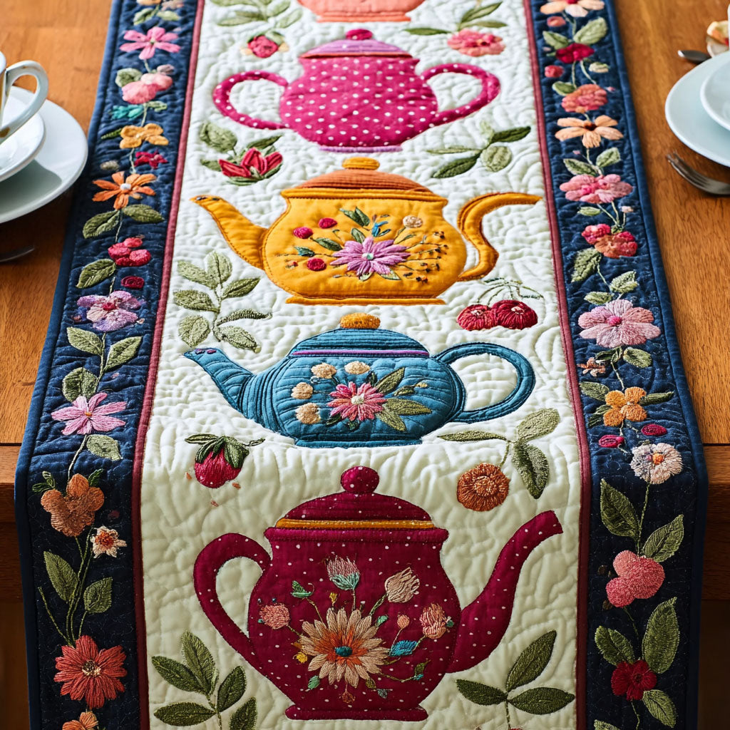 Floral Table Quilted Table Runner NCU0DDK2243