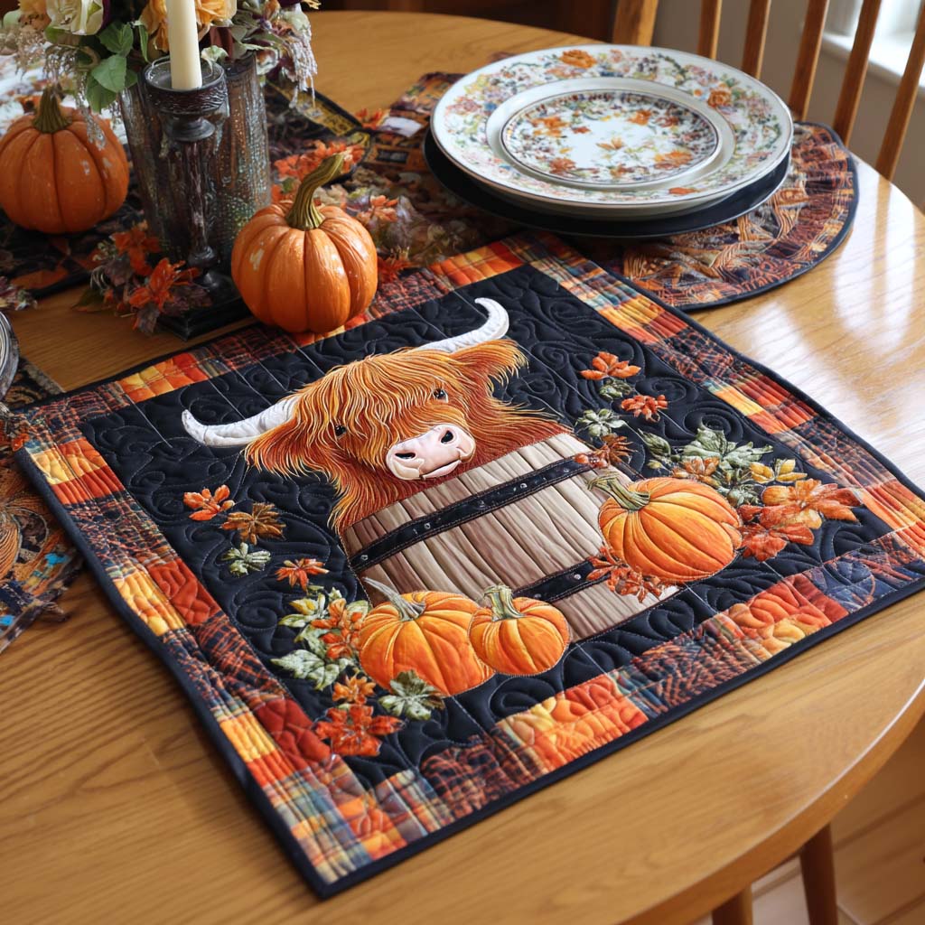 Fluffy Moo Mood Quilted Table Topper NCU0NNT1194