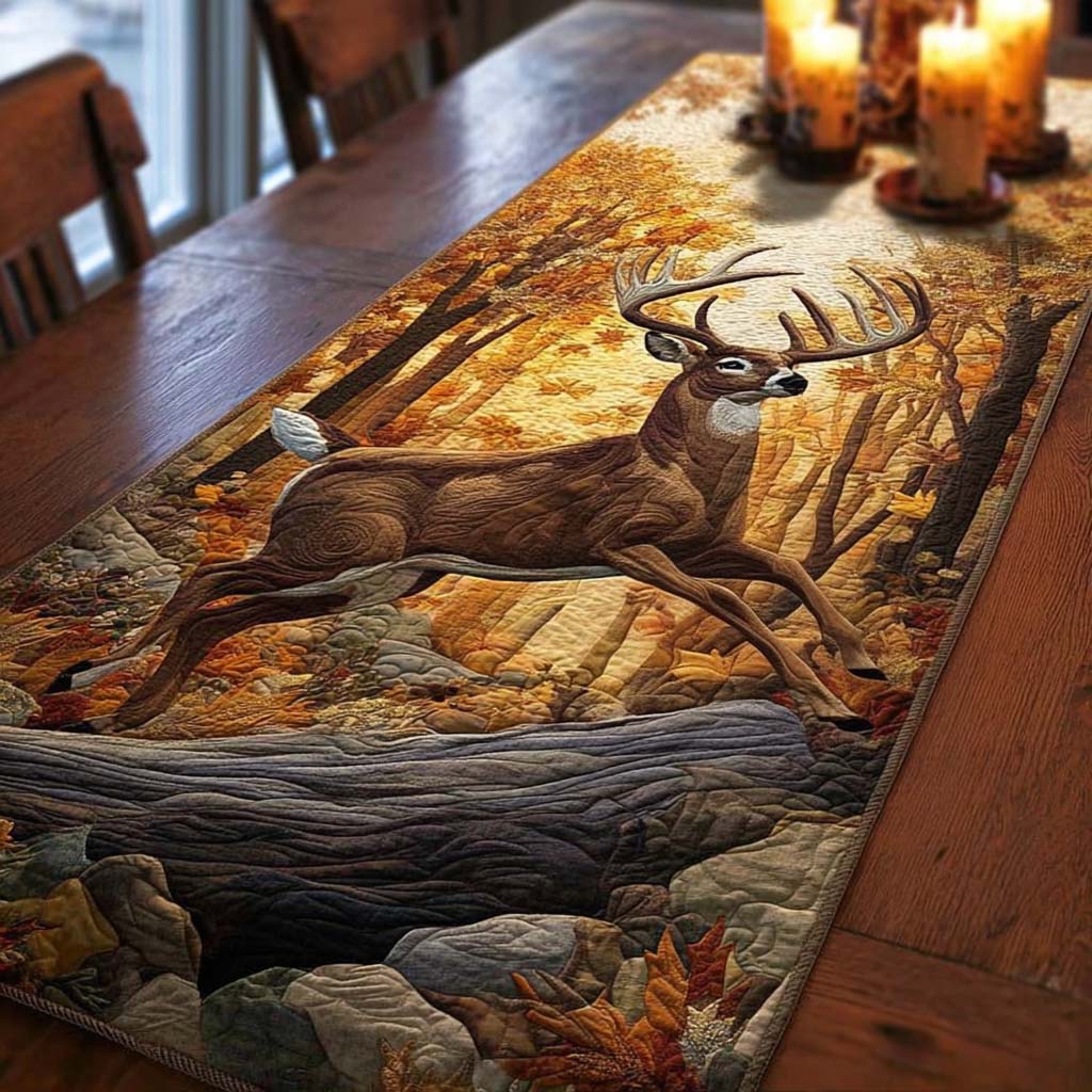 Forest Leap Quilted Table Runner NCU0NNT1908
