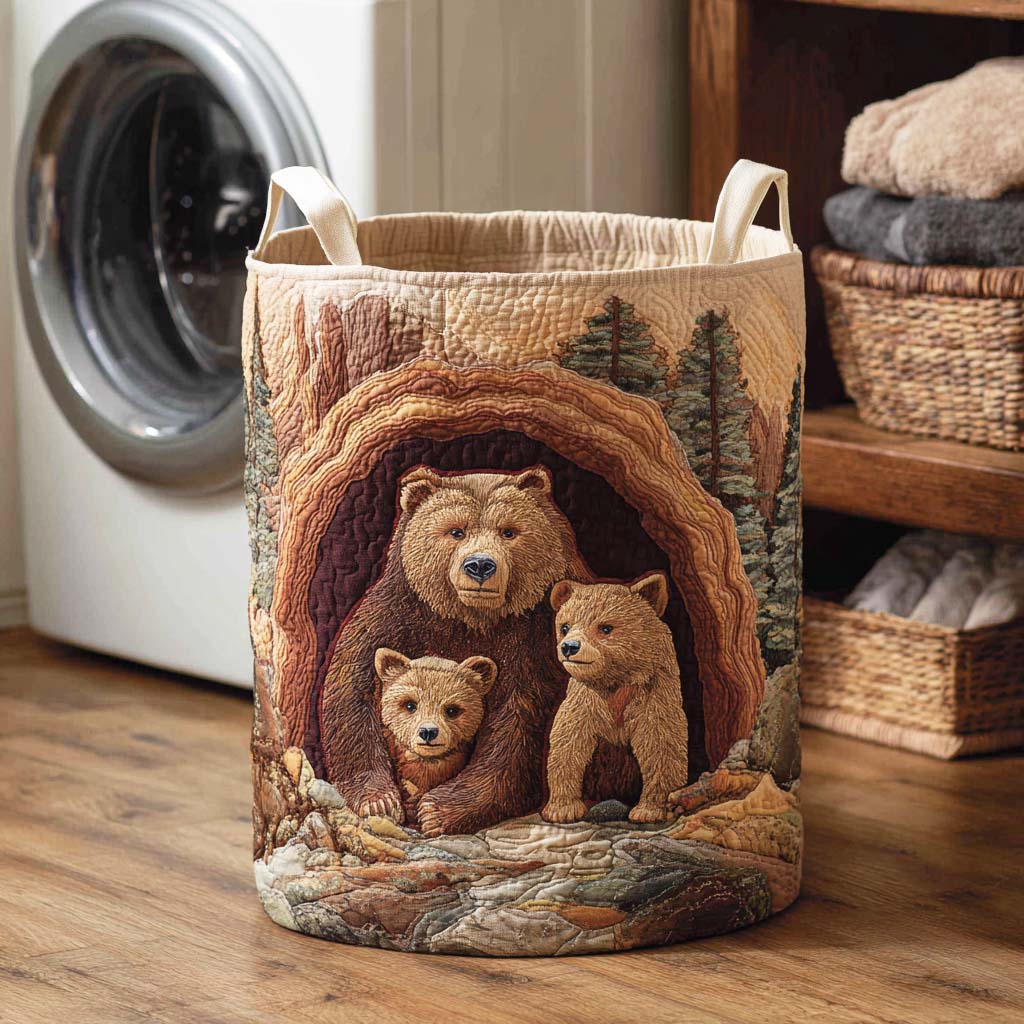 Forest Stalker Quilted Laundry Basket NCU0NTD152