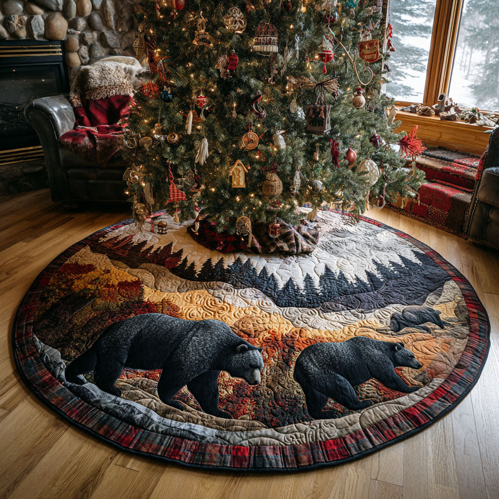 Forest Wanderers Quilted Round Mat NCU0PTT1852