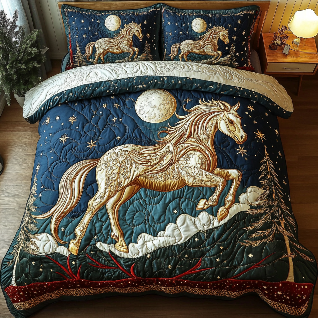 Freedom Spirit 3-Piece Quilted Bedding Set NCU0DDK066