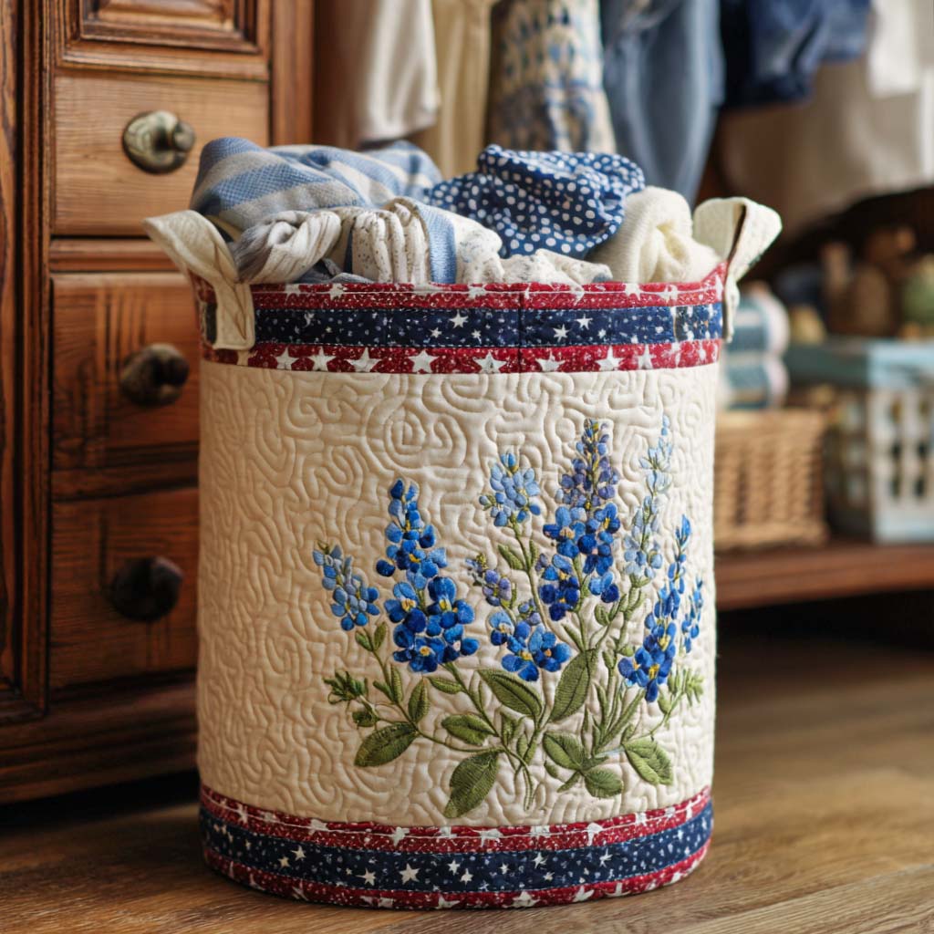 Freedom Spirit Quilted Laundry Basket NCU0NNT1549