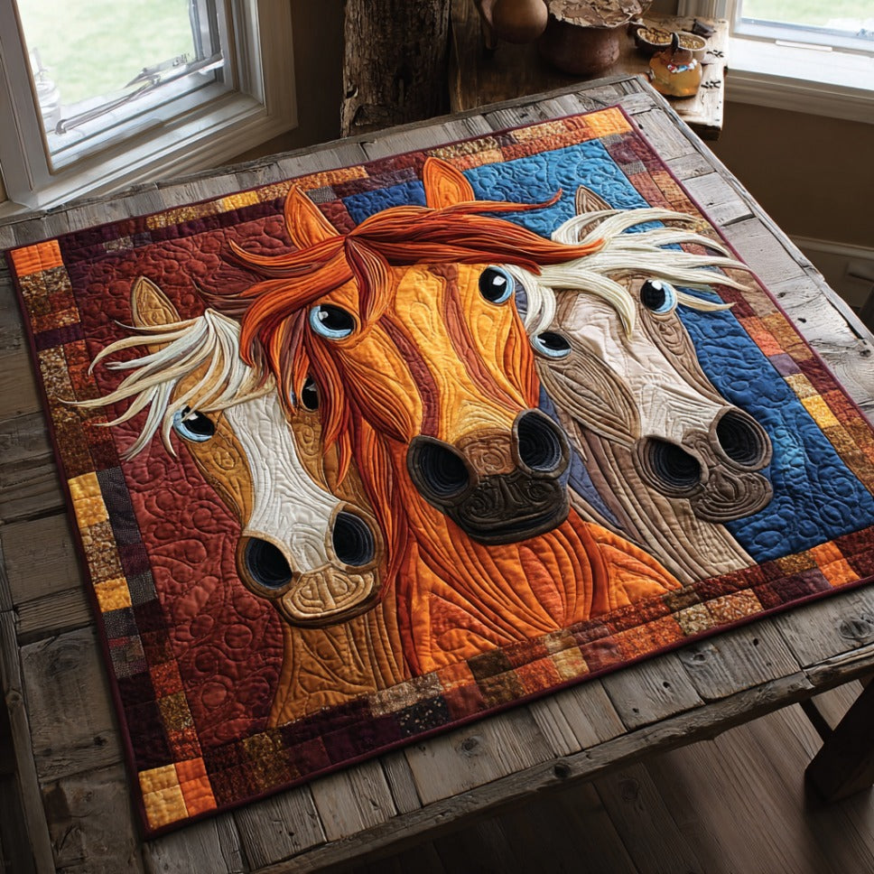 Freedom Reins Quilted Table Topper NCU0DV950