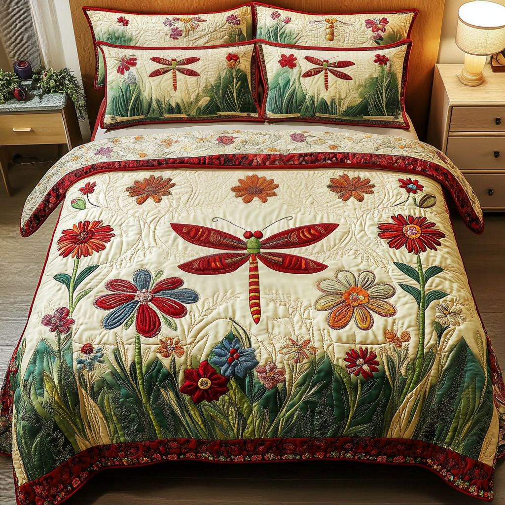 Fresh Essence 3-Piece Quilted Bedding Set NCU0NVH183