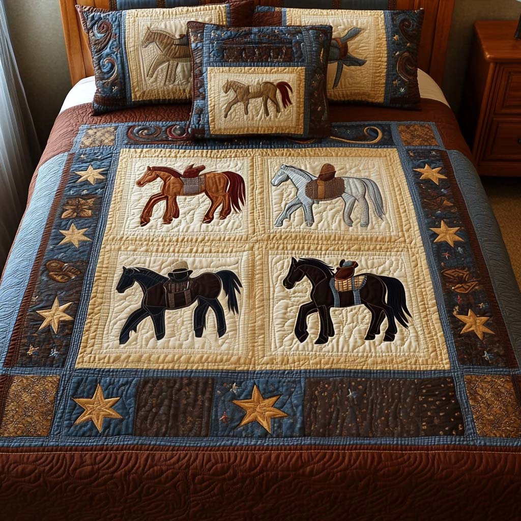 Frontier Parade 3-Piece Quited Bedding Set NCU0NNT877