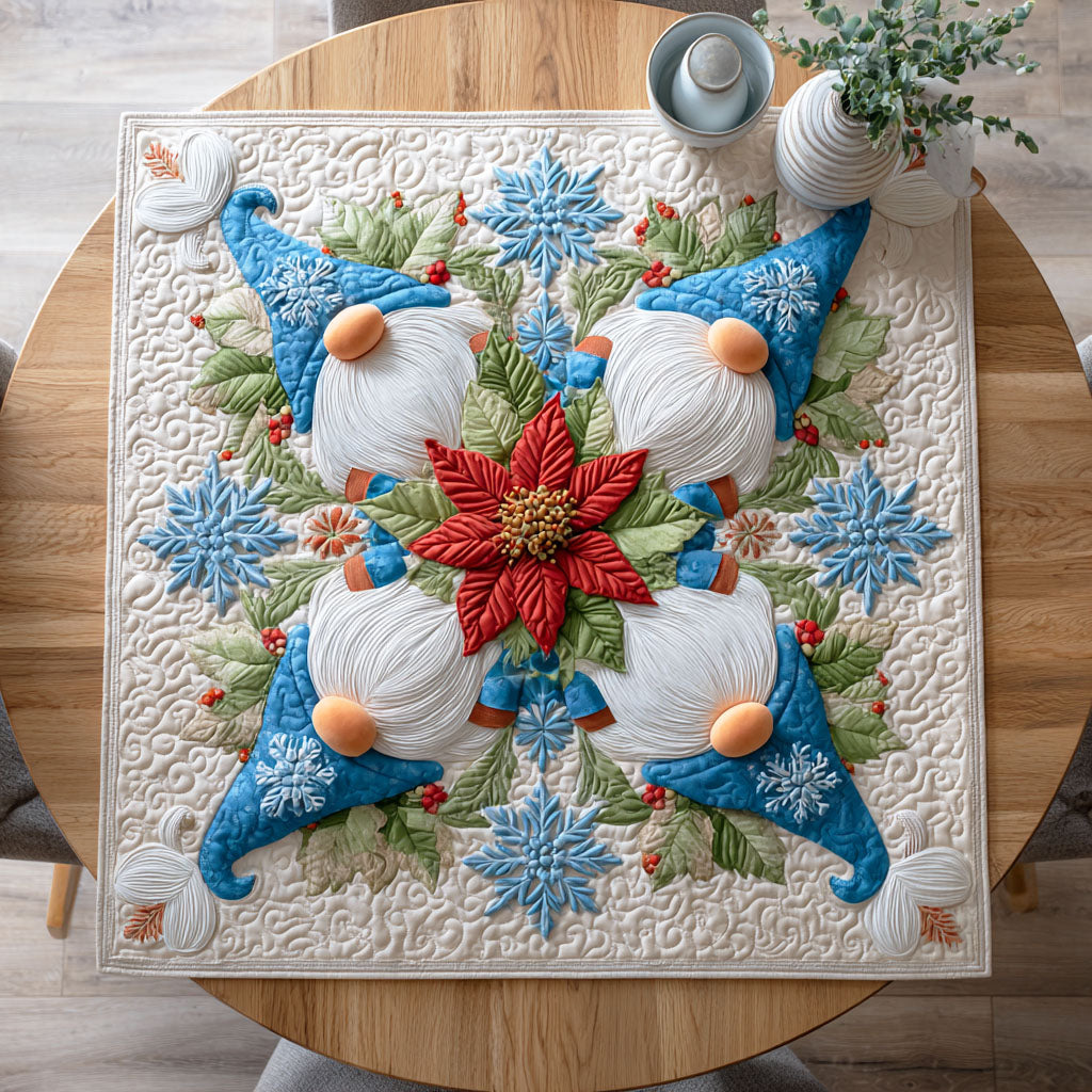Frost Gnome Tale Quilted Table Topper NCU0NTD476