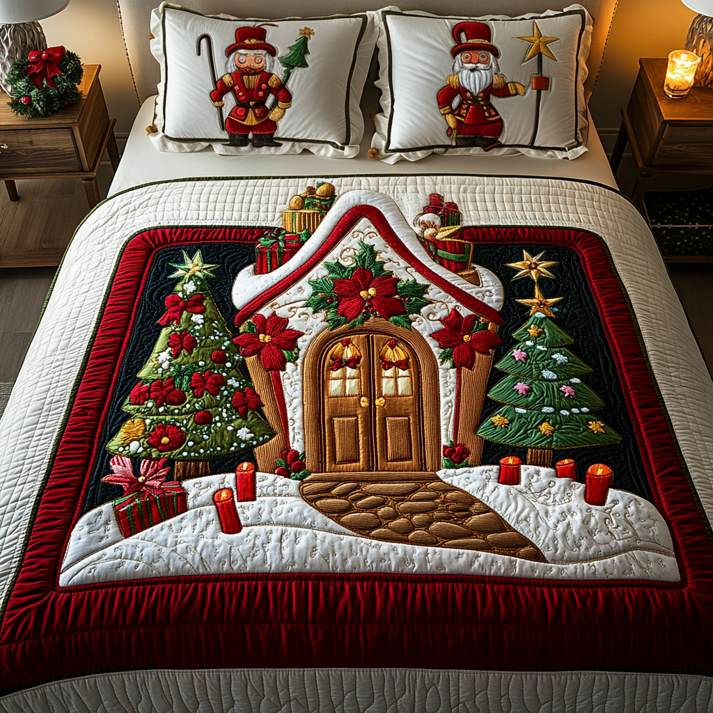 Frosty Nights 3-Piece Quilted Bedding Set NCU0VH509