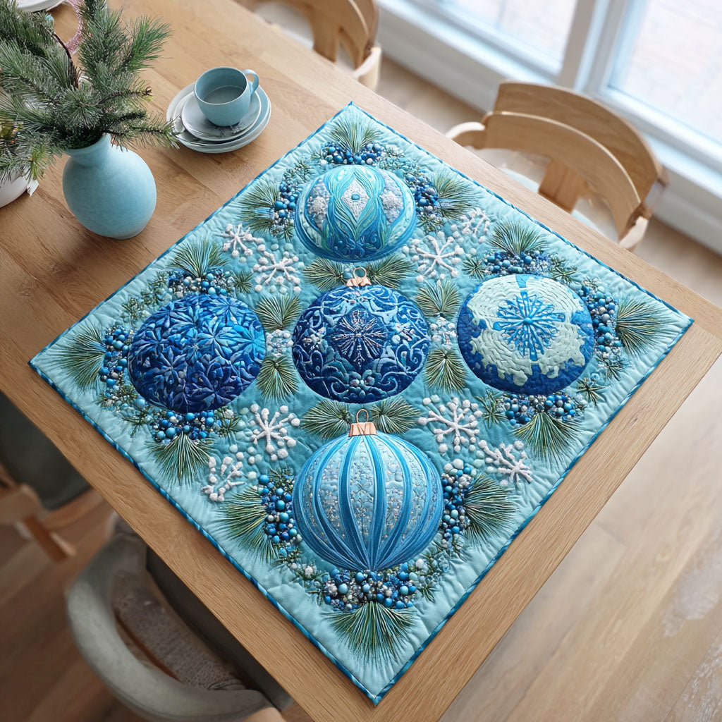 Frozen Starry Night Quilted Table Topper NCU0NTD480