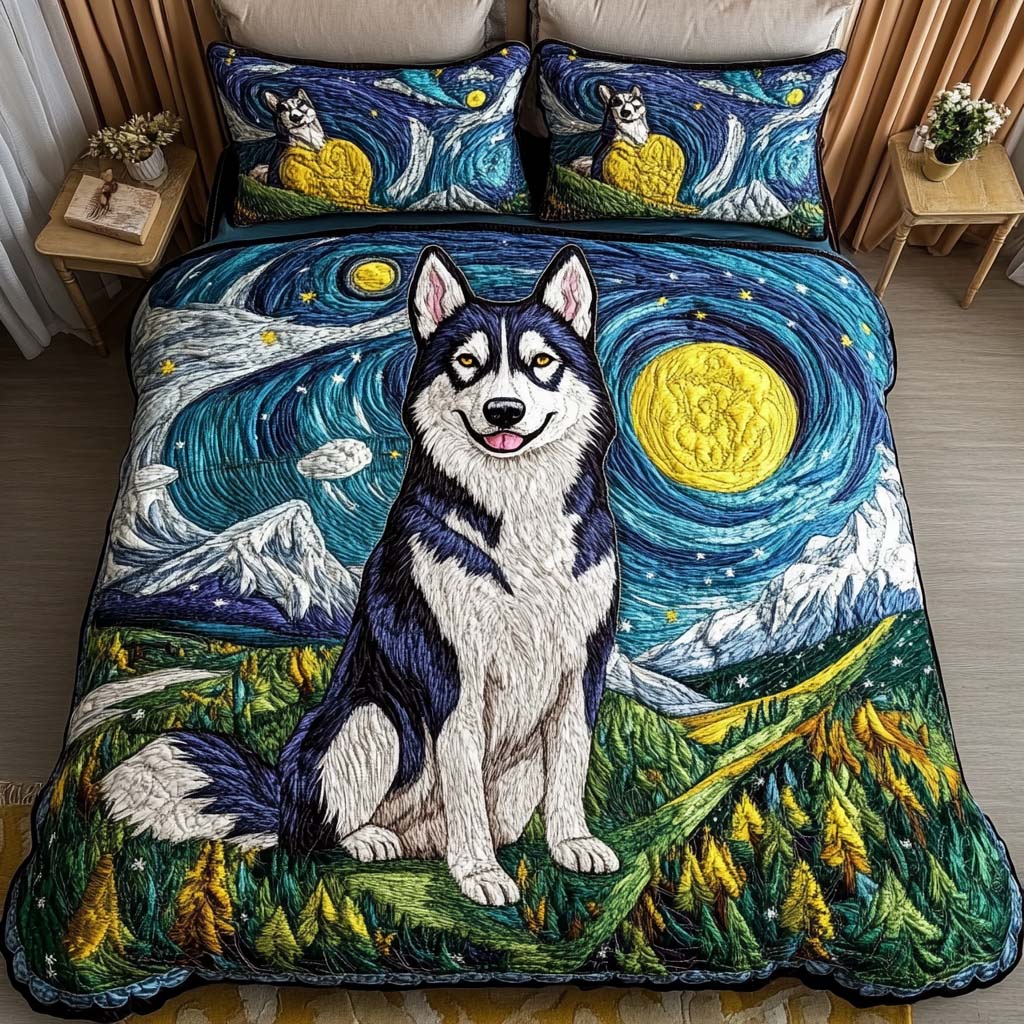 Frozen Trail 3-Piece Quilted Bedding Set NCU0NNT801