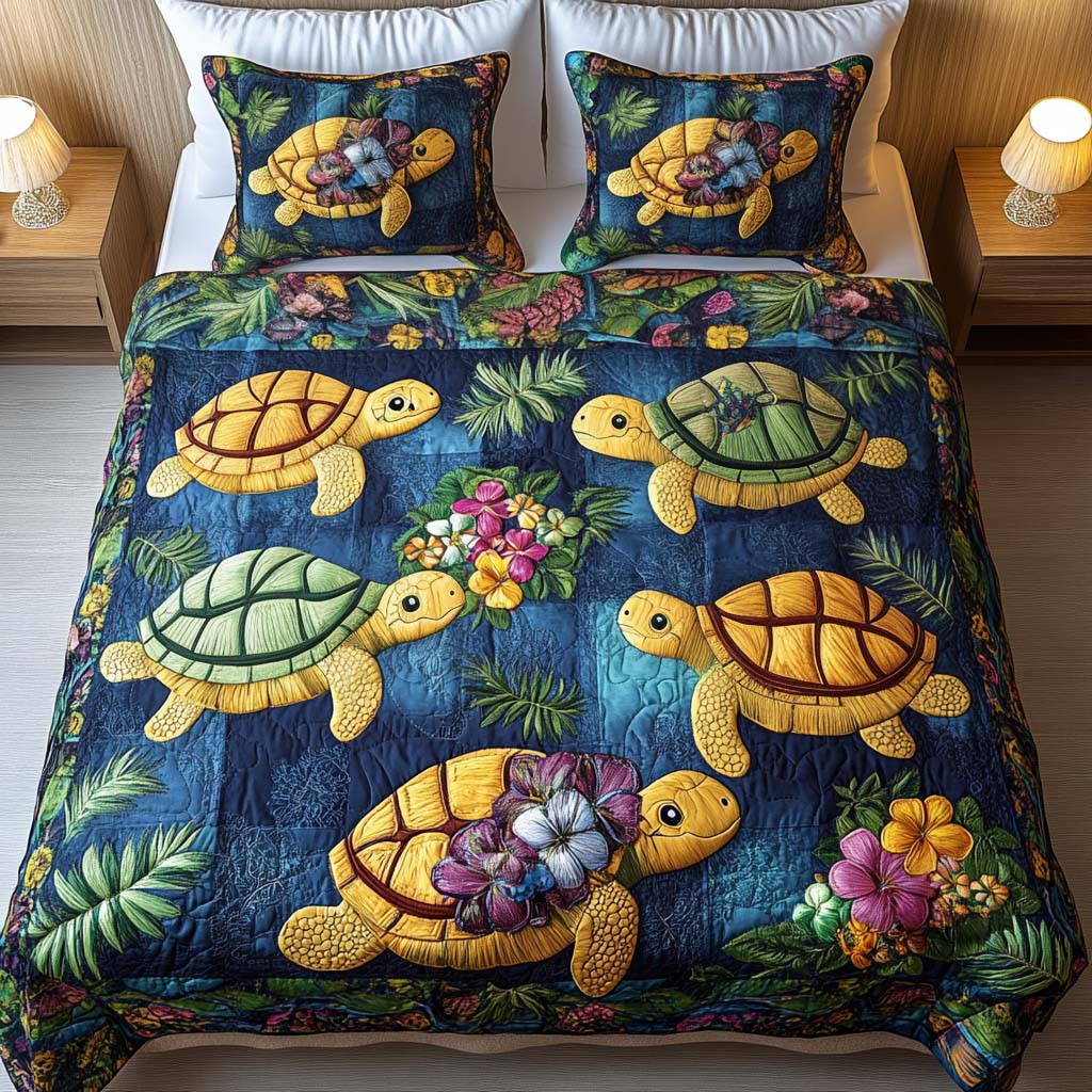 Garden Explorers 3-Piece Quilted Bedding Set NCU0NT2156