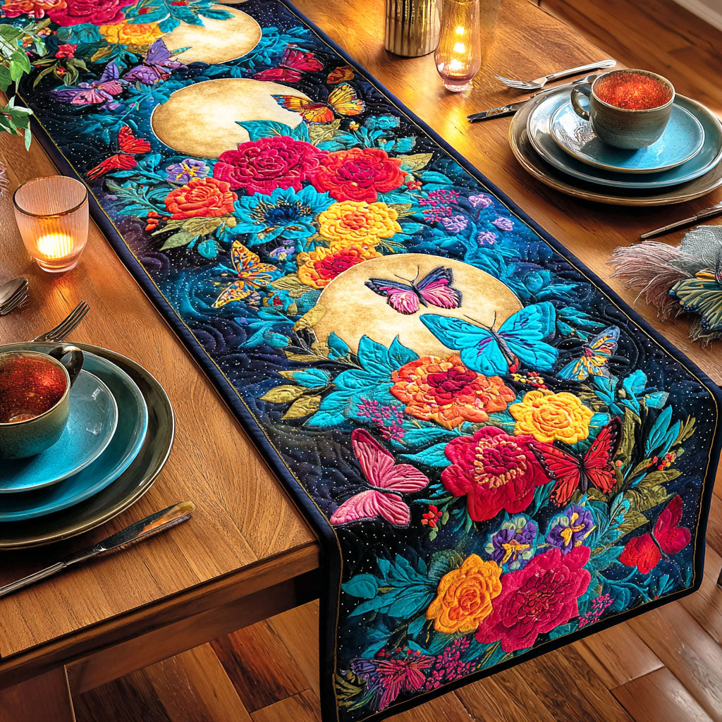 Garden Flutter Quilted Table Runner NCU0NTD581