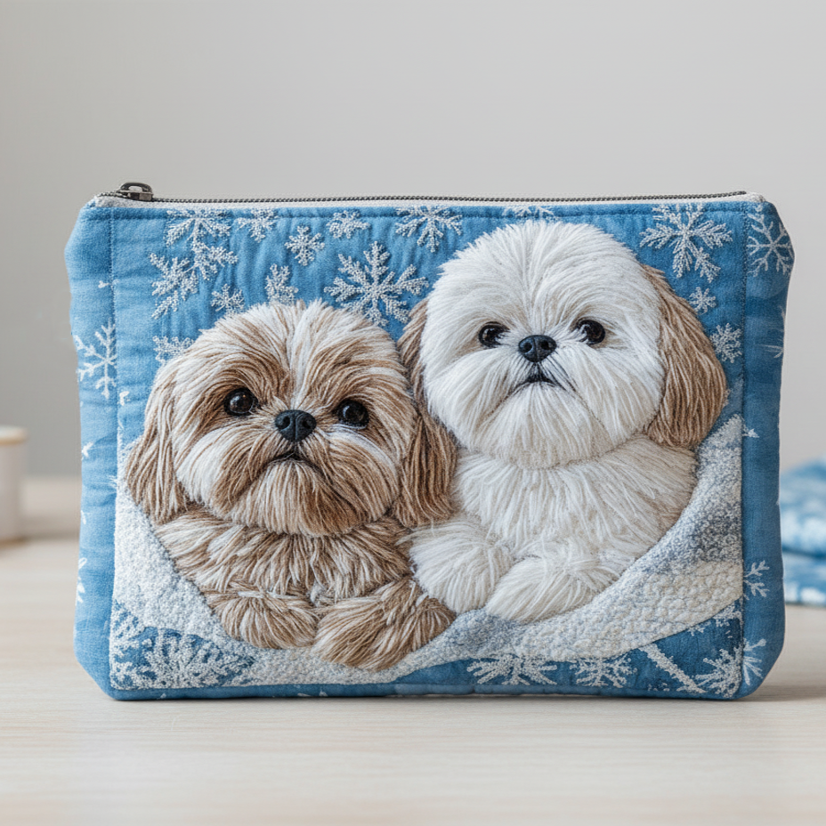 Cozy Cloud Quilted Zipper Pouch NCU0NXD701